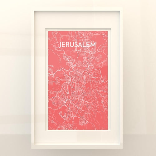 Jerusalem City Map Poster