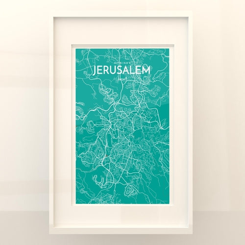 Jerusalem City Map Poster