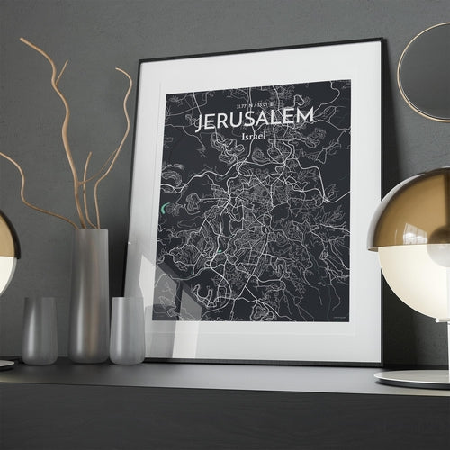 Jerusalem City Map Poster