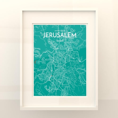 Jerusalem City Map Poster