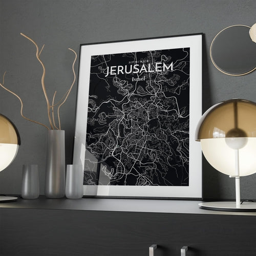 Jerusalem City Map Poster