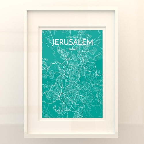 Jerusalem City Map Poster