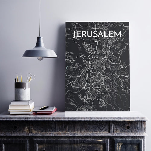 Jerusalem City Map Poster