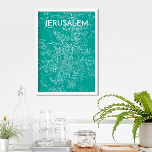 Jerusalem City Map Poster