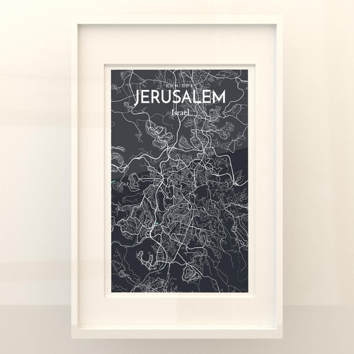 Jerusalem City Map Poster