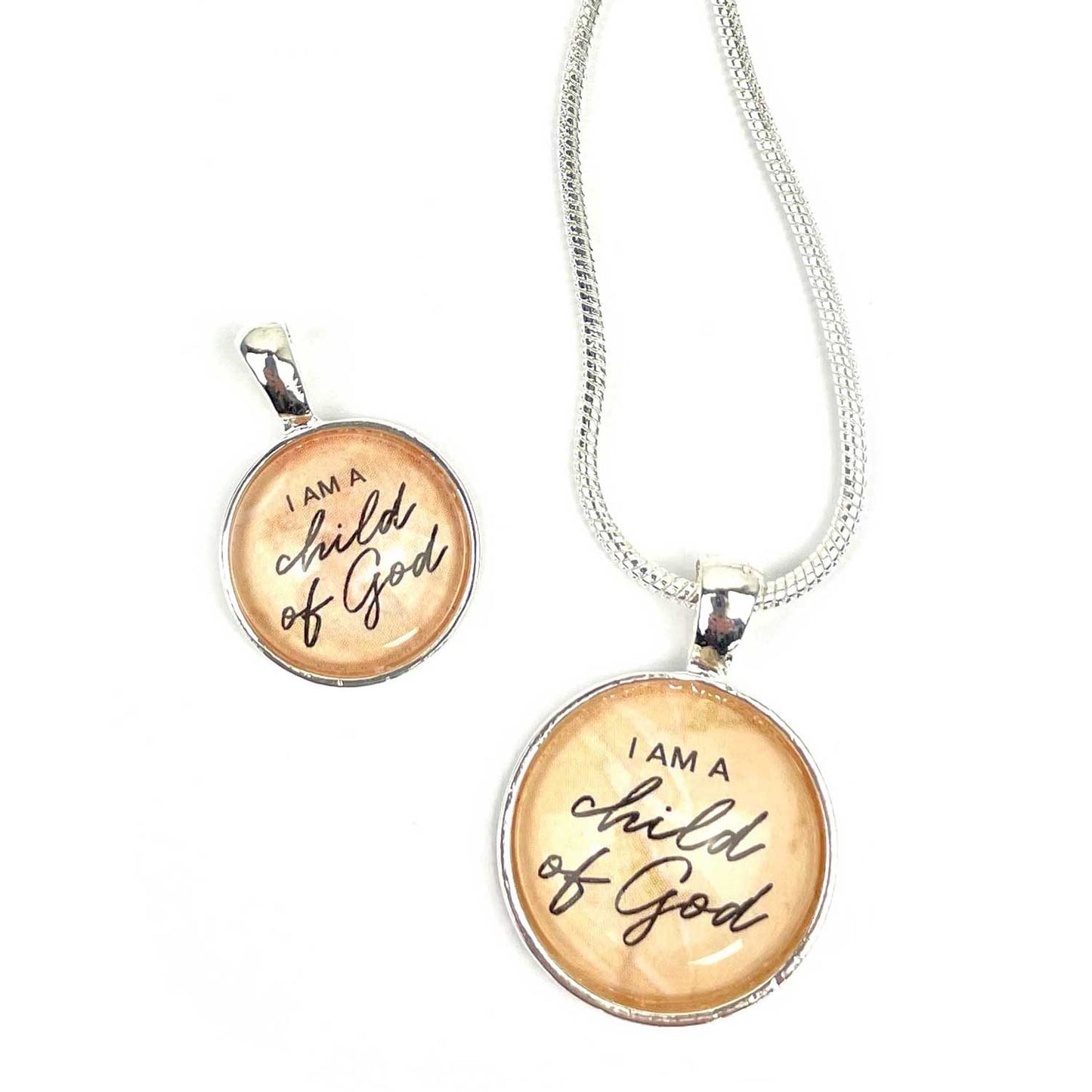 "I Am A Child of God" Scripture Pendant Necklace –