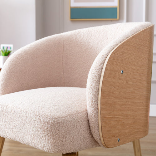 Beautiful and Unique Lamb-Hair Accent Chair
