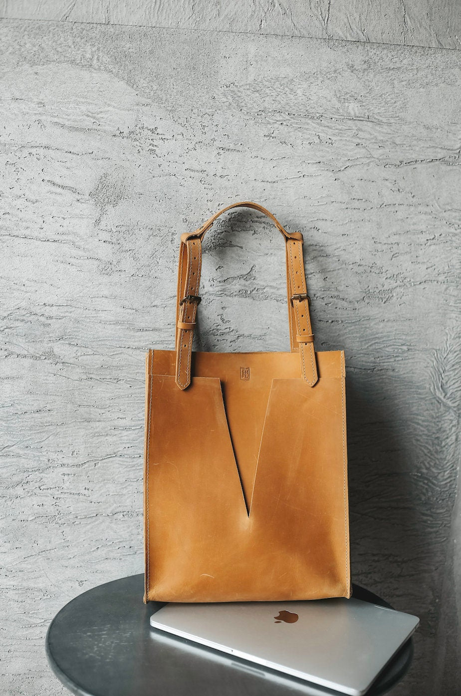 Authentic Leather Handbag Tote