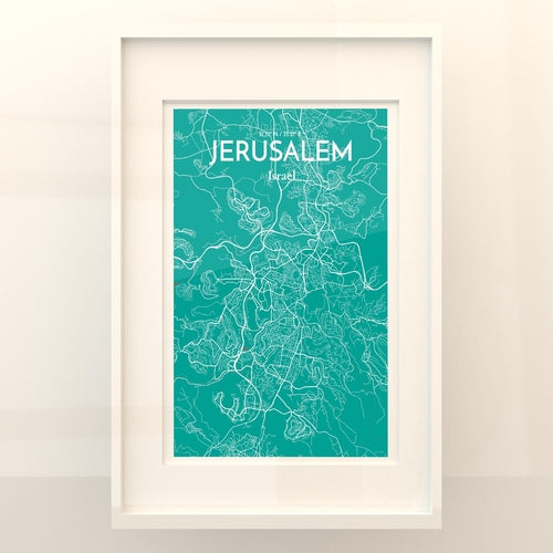 Jerusalem City Map Poster